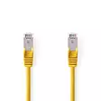 CAT5e nätverkskabel | SF/UTP | RJ45 hane | RJ45 hane | 5.00 m | Rund | PVC | Gul | Plastpåse - Dator och nätverk - 5412810276806 - 1