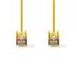 CAT5e nätverkskabel | SF/UTP | RJ45 hane | RJ45 hane | 5.00 m | Rund | PVC | Gul | Plastpåse - Dator och nätverk - 5412810276806 - 10