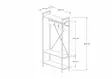 Hallmöbel Hanah Home Alfa Vit Spånskiva 90x180x34 cm - Hallskåp - 8681875683226 - 5