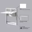 Fällbart Bord Hanah Home Bracked Vit Spånskiva 70x96x15 cm - Bord - 8681875187076 - 5