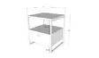 Sängbord Hanah Home Altunizade Antracit Spånskiva 45x50x41 cm - Nattduksbord - 8682870956216 - 6