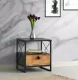 Sängbord Hanah Home Altunizade Antracit Spånskiva 45x50x41 cm - Nattduksbord - 8682870956216 - 2