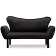 2-sits bäddsoffa Atelier del Sofa Chatto Svart Bomullsfodrad Polyestertyg 150x75x70 cm - Bäddsoffor - 8681875569506 - 3