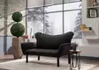 2-sits bäddsoffa Atelier del Sofa Chatto Svart Bomullsfodrad Polyestertyg 150x75x70 cm - Bäddsoffor - 8681875569506 - 1