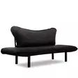 2-sits bäddsoffa Atelier del Sofa Chatto Svart Bomullsfodrad Polyestertyg 150x75x70 cm - Bäddsoffor - 8681875569506 - 5
