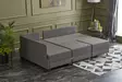 Hörnbäddsoffa Atelier del Sofa Fly Brun Polyester 210x280x70 cm - Soffor - 8681875112436 - 3
