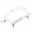 Soffbord Hanah Home Istanbul Valnöt Spånskiva 105x32,6x60 cm - Soffbord - 8683342719056 - 5