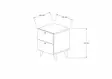 Sängbord Hanah Home Kada Valnöt Spånskiva 40x55x42 cm - Nattduksbord - 8683342782746 - 4