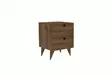 Sängbord Hanah Home Kada Valnöt Spånskiva 40x55x42 cm - Nattduksbord - 8683342782746 - 3