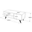 TV-bänk Hanah Home Cd1-A Furu Spånskiva 110x44x40 cm - TV-bänkar - 8683342403566 - 7