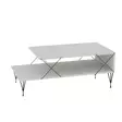 Soffbord Hanah Home Loire Vit Spånskiva 100x40x50 cm - Soffbord - 8683342169516 - 6
