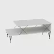 Soffbord Hanah Home Loire Vit Spånskiva 100x40x50 cm - Soffbord - 8683342169516 - 2