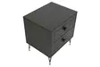 Sängbord Hanah Home Luna Antracit Spånskiva 50x55x40 cm - Nattduksbord - 8683342427616 - 8