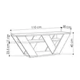 TV-bänk Hanah Home Pipralla Antracit Spånskiva 110x40x30 cm - TV-bänkar - 8681875101126 - 4