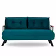 2-sits bäddsoffa Atelier del Sofa Sando Petrolgrön Polyester 175x133x41 cm - Bäddsoffor - 8683342388856 - 5