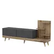 TV-bänk Hanah Home Dizayn Antracit Valnöt Spånskiva 180x82x37 cm - TV-bänkar - 8682870375826 - 5