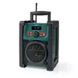 DAB+ Radio | Radio på Arbetsplatsen | DAB+ / FM | 2.20 " | Svart Vit Skärm | Batteridriven / Strömadapter | Digital | 15 W | Bluetooth® | Alarmklockfunktion | Sov timer | IP65 | Handtag | Grön / Svart - Radioapparater - 5412810406326 - 1