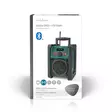 DAB+ Radio | Radio på Arbetsplatsen | DAB+ / FM | 2.20 " | Svart Vit Skärm | Batteridriven / Strömadapter | Digital | 15 W | Bluetooth® | Alarmklockfunktion | Sov timer | IP65 | Handtag | Grön / Svart - Radioapparater - 5412810406326 - 66