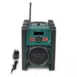DAB+ Radio | Radio på Arbetsplatsen | DAB+ / FM | 2.20 " | Svart Vit Skärm | Batteridriven / Strömadapter | Digital | 15 W | Bluetooth® | Alarmklockfunktion | Sov timer | IP65 | Handtag | Grön / Svart - Radioapparater - 5412810406326 - 75