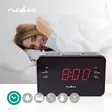 Digital klockradio | LED | 1x 3.5 mm Audio Input | Tidsprojektion | AM / FM | Snooze-funktion | Sov timer | Antal alarm: 2 | Svart - Klockor - 5412810274086 - 5