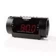 Digital klockradio | LED | Tidsprojektion | AM / FM | Snooze-funktion | Sov timer | Antal alarm: 2 | Svart - Klockor - 5412810274116 - 40