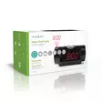 Digital klockradio | LED | Tidsprojektion | AM / FM | Snooze-funktion | Sov timer | Antal alarm: 2 | Svart - Klockor - 5412810274116 - 69