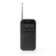 FM-radio | Portabel design | AM / FM | Batteridriven | Analog | 1.5 W | Svart Vit Skärm | Hörlursuttag | IP20 | Aluminium / Svart - Radioapparater - 5412810329526 - 11
