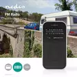 FM-radio | Portabel design | AM / FM | Batteridriven | Analog | 1.5 W | Svart Vit Skärm | Hörlursuttag | IP20 | Aluminium / Svart - Radioapparater - 5412810329526 - 5