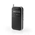 FM-radio | Portabel design | AM / FM | Batteridriven | Analog | 1.5 W | Svart Vit Skärm | Hörlursuttag | IP20 | Aluminium / Svart - Radioapparater - 5412810329526 - 40
