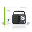 FM-radio | Portabel design | FM | Batteridriven / Strömadapter | Analog | 2.4 W | Svart Vit Skärm | Hörlursuttag | IP20 | Handtag | Grå / Svart - Radioapparater - 5412810272556 - 66