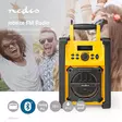FM-radio | Radio på Arbetsplatsen | FM | Batteridriven / Strömadapter | Digital | 15 W | Displayens storlek: 2.20 " | Blå Vit Skärm | IPX5 | Handtag | Gul / Svart - Radioapparater - 5412810326266 - 5