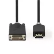 HDMI kabel | HDMI Kontakt | DVI-D 24+1-Pin Hane | 1080p | Guldplaterad | 2.00 m | Rak | PVC | Antracit | Låda - HDMI-kablar - 5412810264346 - 10