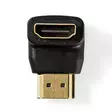 HDMI Adapter | HDMI Kontakt | HDMI Utgång | Guldplaterad | Vinklat 90° | ABS | Svart | 1 st. | Låda - Videokontakter och pluggar - 5412810289936 - 30