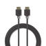High Speed HDMI kabel med Ethernet | HDMI Kontakt | HDMI Kontakt | 4K@60Hz | ARC | 18 Gbps | 3.00 m | Rund | PVC | Antracit | Låda - HDMI-kablar - 5412810264476 - 3