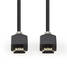 High Speed HDMI kabel med Ethernet | HDMI Kontakt | HDMI Kontakt | 4K@60Hz | ARC | 18 Gbps | 3.00 m | Rund | PVC | Antracit | Låda - HDMI-kablar - 5412810264476 - 4