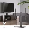 Fast TV Stand | 37 - 70 " | Maximal skärmvikt som stöds: 40 kg | Justerbar förinställda höjder | Härdat glas / Stål | Svart - TV-stativ - 5412810450336 - 5