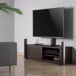 Fast TV Stand | 37 - 70 " | Maximal skärmvikt som stöds: 40 kg | Justerbar förinställda höjder | Härdat glas / Stål | Svart - TV-stativ - 5412810450336 - 54