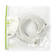 Koaxialkabel | IEC (Koax) Hane | IEC (Koax) Hona | Nickelplaterad | 90 dB | 75 Ohm | Dubbelskärmad | 10.0 m | Rund | PVC | Vit | Kuvert - Antennkablar - 5412810281886 - 3