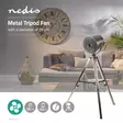 Tripod Fan | 250 mm | 3 hastighetsinställning | Justerbar höjd | 45 W | Luftflödets riktning | Metall - Fläktar och luftkonditioneringsapparater - 5412810302956 - 5