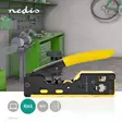 Crimp pliers | CAT5 / CAT5e / CAT6 / CAT6a / CAT7 / RJ12 / RJ45 | Skärande / Stripp / Tång | Gummi / Stål | Gul / Svart - Kabelverktyg - 5412810336616 - 5