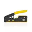 Crimp pliers | CAT5 / CAT5e / CAT6 / CAT6a / CAT7 / RJ12 / RJ45 | Skärande / Stripp / Tång | Gummi / Stål | Gul / Svart - Kabelverktyg - 5412810336616 - 20