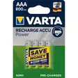 Varta Power Batteri AAA 800 mAh 4 st - Nedis produkter - 4008496550616 - 2