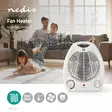 Fläktvärmare | 1000 / 2000 W | Justerbar termostat | 2 Värmeinställningar | Integrerade handdtag | Skydd för att ramla | Vit - Uppvärmning - 5412810314706 - 5
