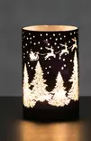 Lasikoriste led-valoilla kuusi - Ljussmycken och ljusfigurer - 6410413217096 - 1