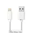 Lightning Kabel | USB 2.0 | Apple Lightning, 8-stifts | USB-A Hane | 480 Mbps | Nickelplaterad | 3.00 m | Rund | PVC | Vit | Låda - Blixtkablar - 5412810288786 - 1