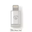 Lightning Adapter | Apple Lightning, 8-stifts | USB Micro-B Hona | Guldplaterad | Rund | Aluminium | Kartong med täckt fönster - Blixtkablar - 5412810262656 - 1