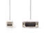 Mini Displayport-kabel | DisplayPort 1.2 | Mini DisplayPort Hane | DVI-D 24+1-Pin Hane | 21.6 Gbps | Nickelplaterad | 2.00 m | Rund | PVC | Vit | Kuvert - Dator och nätverk - 5412810263776 - 2