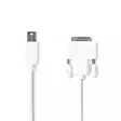 Mini Displayport-kabel | DisplayPort 1.2 | Mini DisplayPort Hane | DVI-D 24+1-Pin Hane | 21.6 Gbps | Nickelplaterad | 2.00 m | Rund | PVC | Vit | Kuvert - Dator och nätverk - 5412810263776 - 1