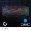 Trådat Gaming Tagentbord | USB 2.0 | Membrantangenter | LED | US International | US Layout | USB ström | Strömkabel längd: 1.50 m | Spel - Spelprodukter - 5412810270576 - 52