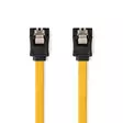 SATA kabel | 6 Gbps | SATA 7-Pin Hona | SATA 7-Pin Hona | Nickelplaterad | 1.00 m | Platt | PVC | Gul | Låda - Dator och nätverk - 5412810422296 - 1
